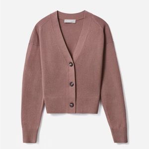 Everlane Cropped Cashmere Sweater in Sand Dune